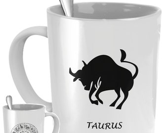 Taurus mug - taurus gift - Zodiac Astrology coffee mug - Horoscope Taurus star sign - taurus zodiac astrological symbol birthday gift cup