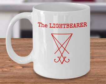 Satanic coffee mug - Lucifer the Lightbearer - 666 gift - satanic gift - satanic mass - satan mug - occult accessories - satanic ritual