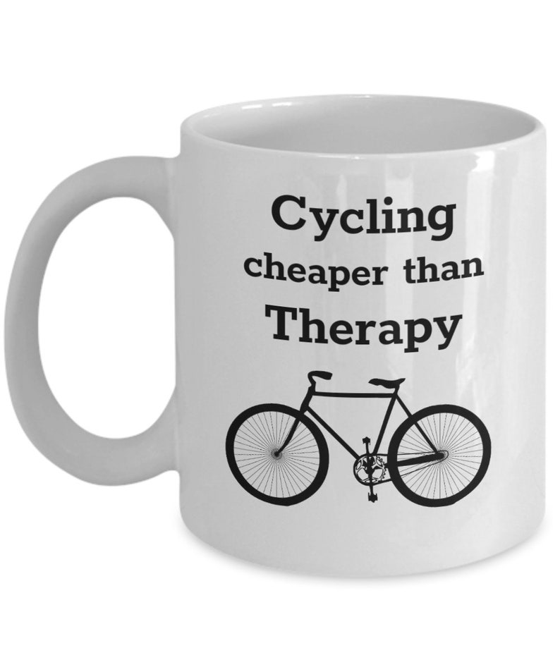 Cycling Cheaper Than Therapy Funny Cycling Gift Mountain Etsy