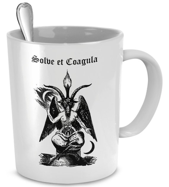 Esoteric Coffee Mug - Baphomet Solve Et Coagula Symbol - Occult