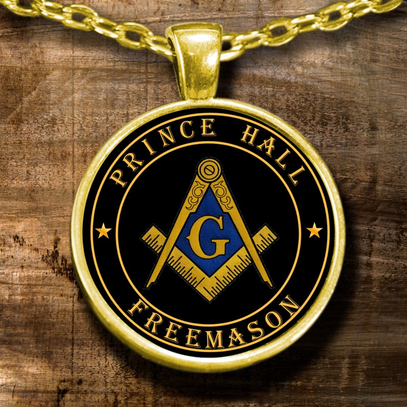 Masonic necklace Prince Hall Freemason symbol pendant PHA | Etsy