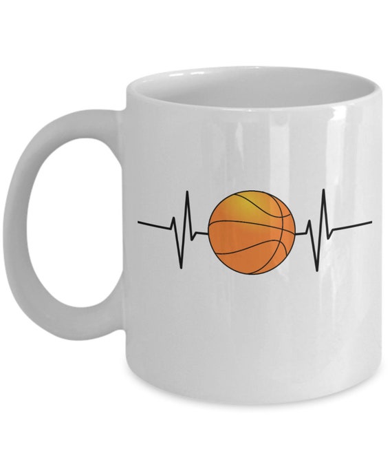 Tazza heartbeat basket allenatore di basket regalo da basket tazza