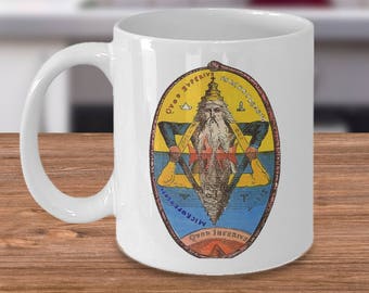 Esoteric coffee mug - The great symbol of Solomon by Eliphas Levi