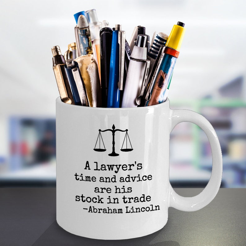 Lawyer Coffee Mug A Lawyer's Time and Advice Abraham Etsy