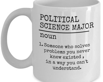 Political science major mug - funny Political science major definition - student of political sciences - political science graduation gift