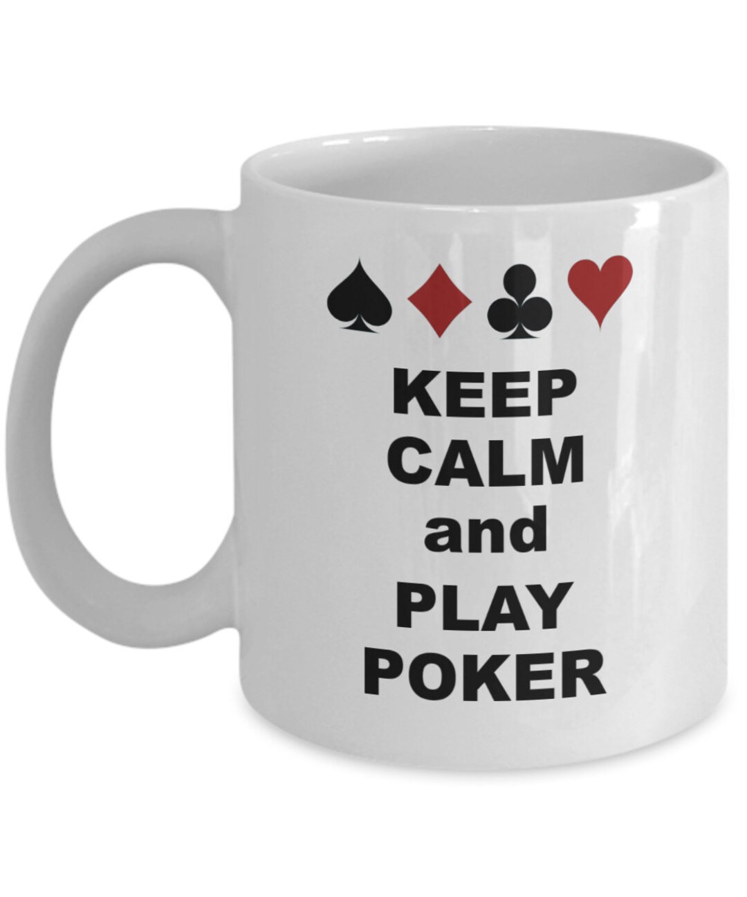 Keep Calm and Play Poker Coffee Mug Poker Gifts for Men Etsy