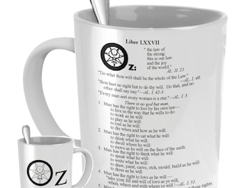 Taza de café esotérica - Taza de café Liber OZ Thelema