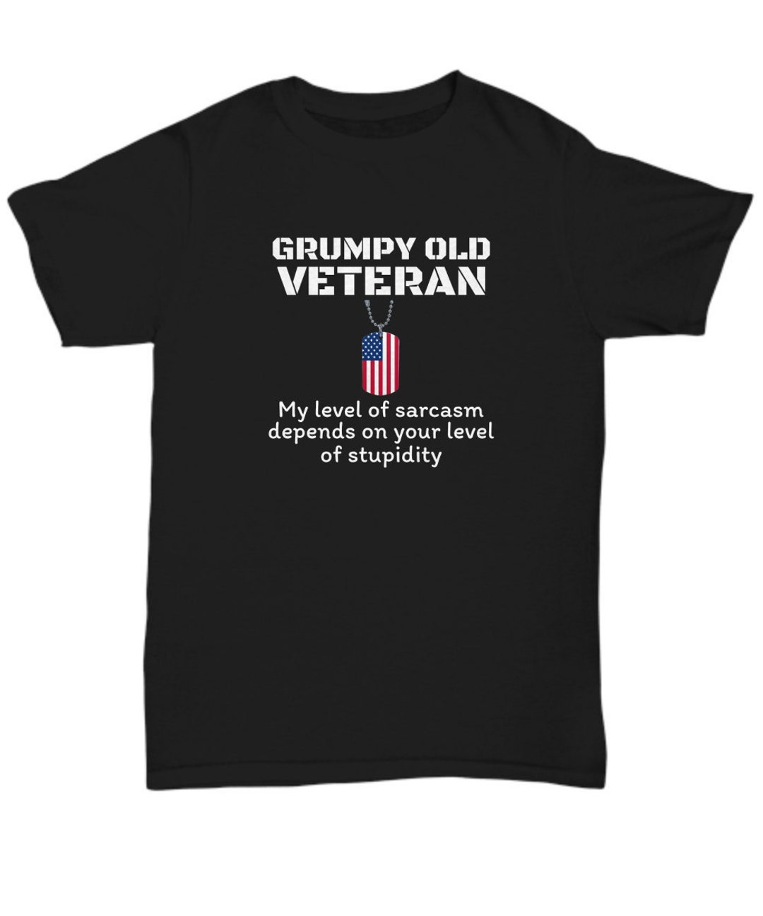 T-shirt Militaire POW MIA - Gildan, Manches Longues, Coton, Noir, Neuf Avec étiquettes