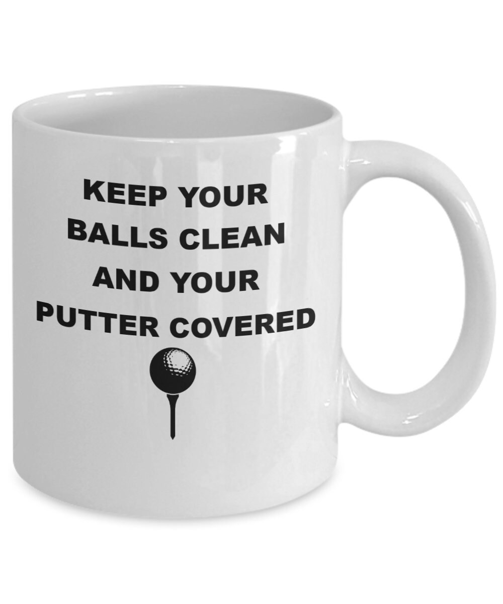 Keep your balls clean and your putter covered Funny Golfer Etsy