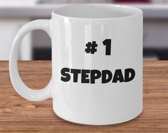 Funny Father's day mug gift - Number one stepdad - love Dad - Best Gifts for dad - gifts for stepfather - Bonus dad - Stepdad gifts