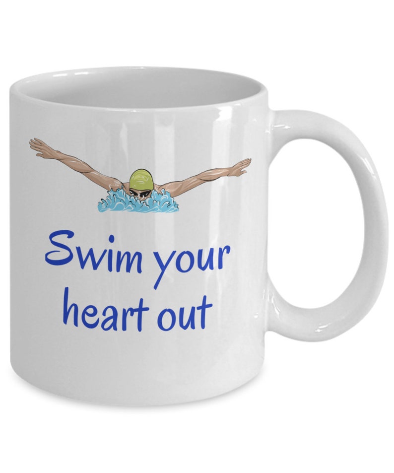 Swim Your Heart Out Swimming Water Sports Swim Team Coffee - Etsy