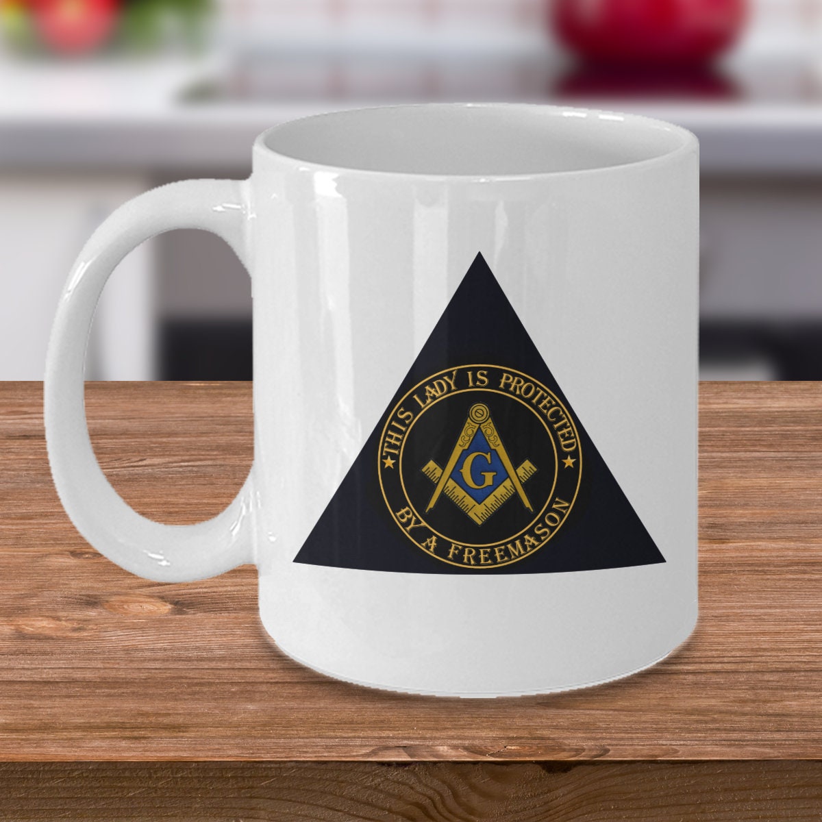 Masonic Coffee Mug - This Lady is Protected by a Freemason 