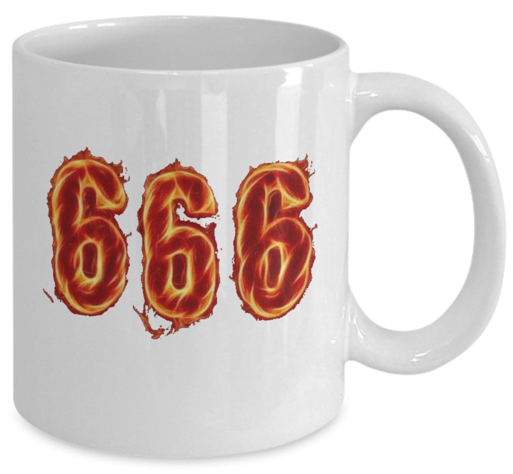 Satanic Coffee Mug - Satan 666 - Occult Devil Worship Ritual Cup ...