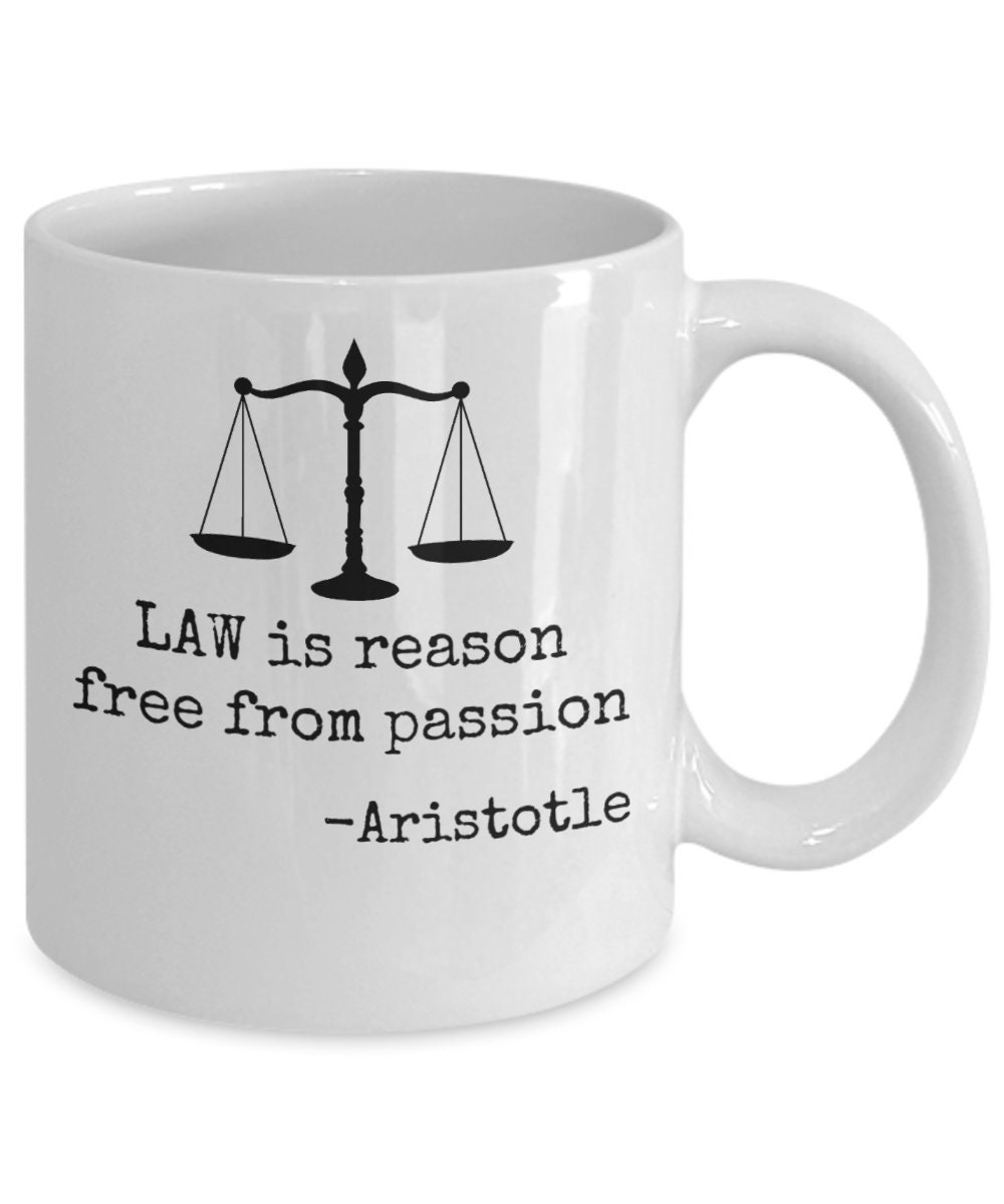 Lawyer Inspirational Mug Gift Law is Reason Free From Etsy