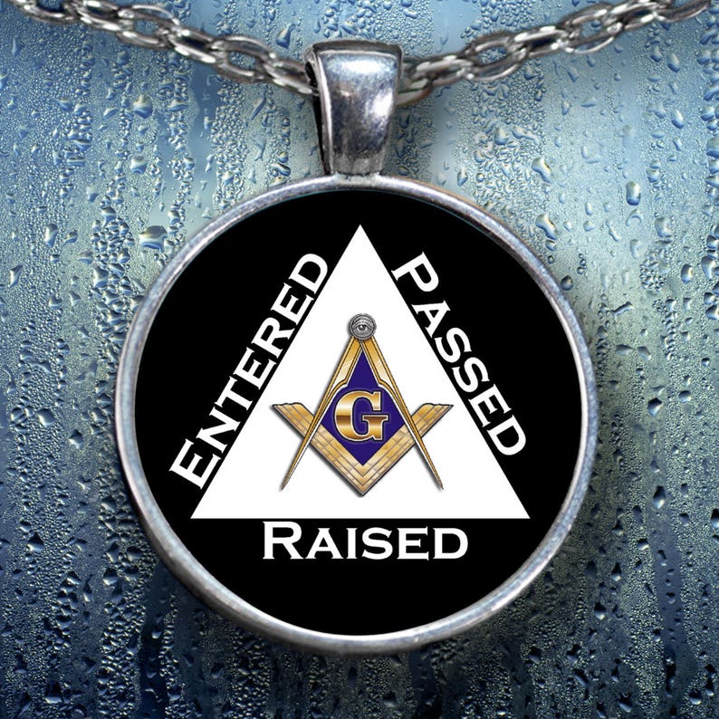 Freemason Necklace Entered Passed Raised Masonic Symbol | Etsy