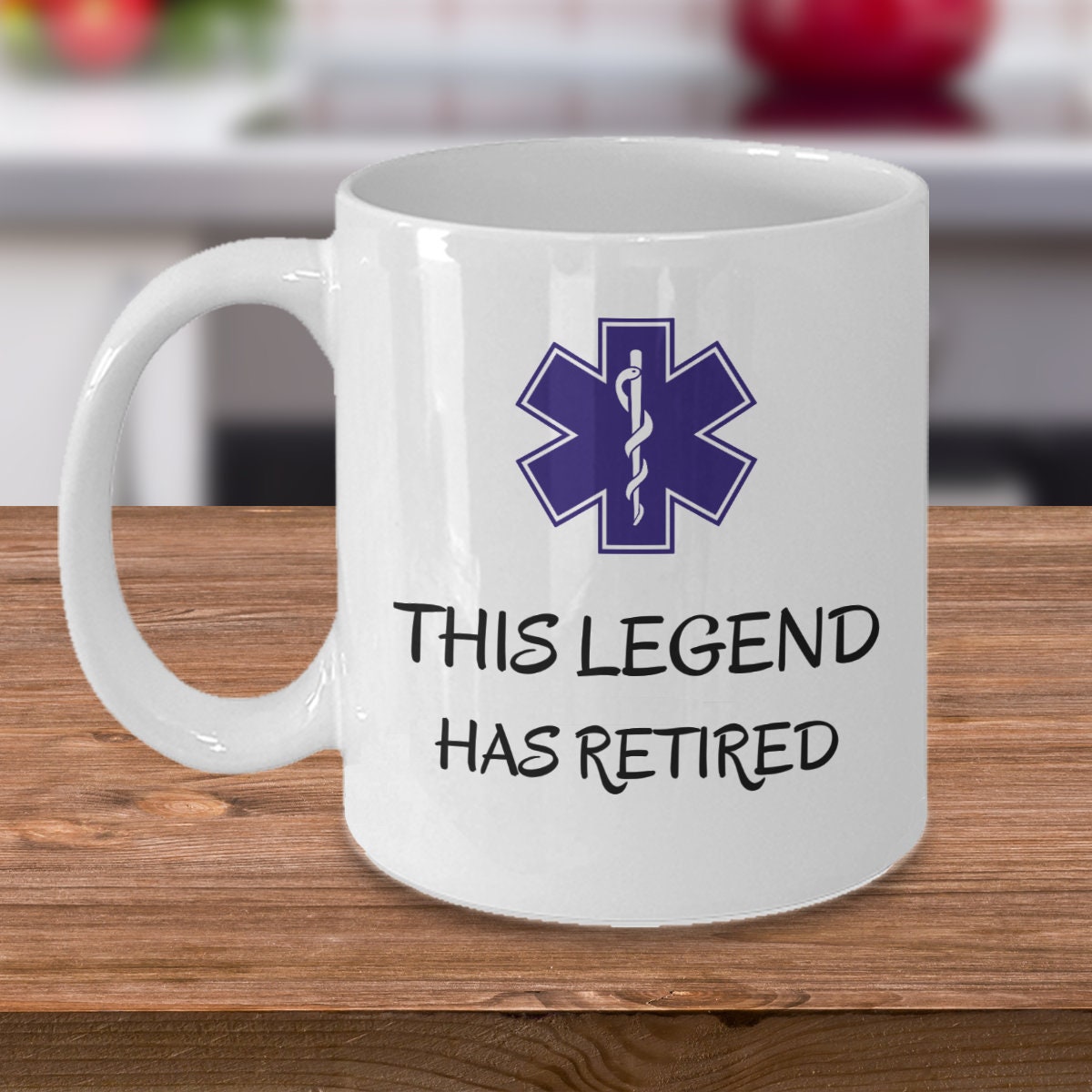 This legend has retired - Funny paramedic retirement mug gift - ER emergency room colleague First responder gift Paramedics first aid gifts