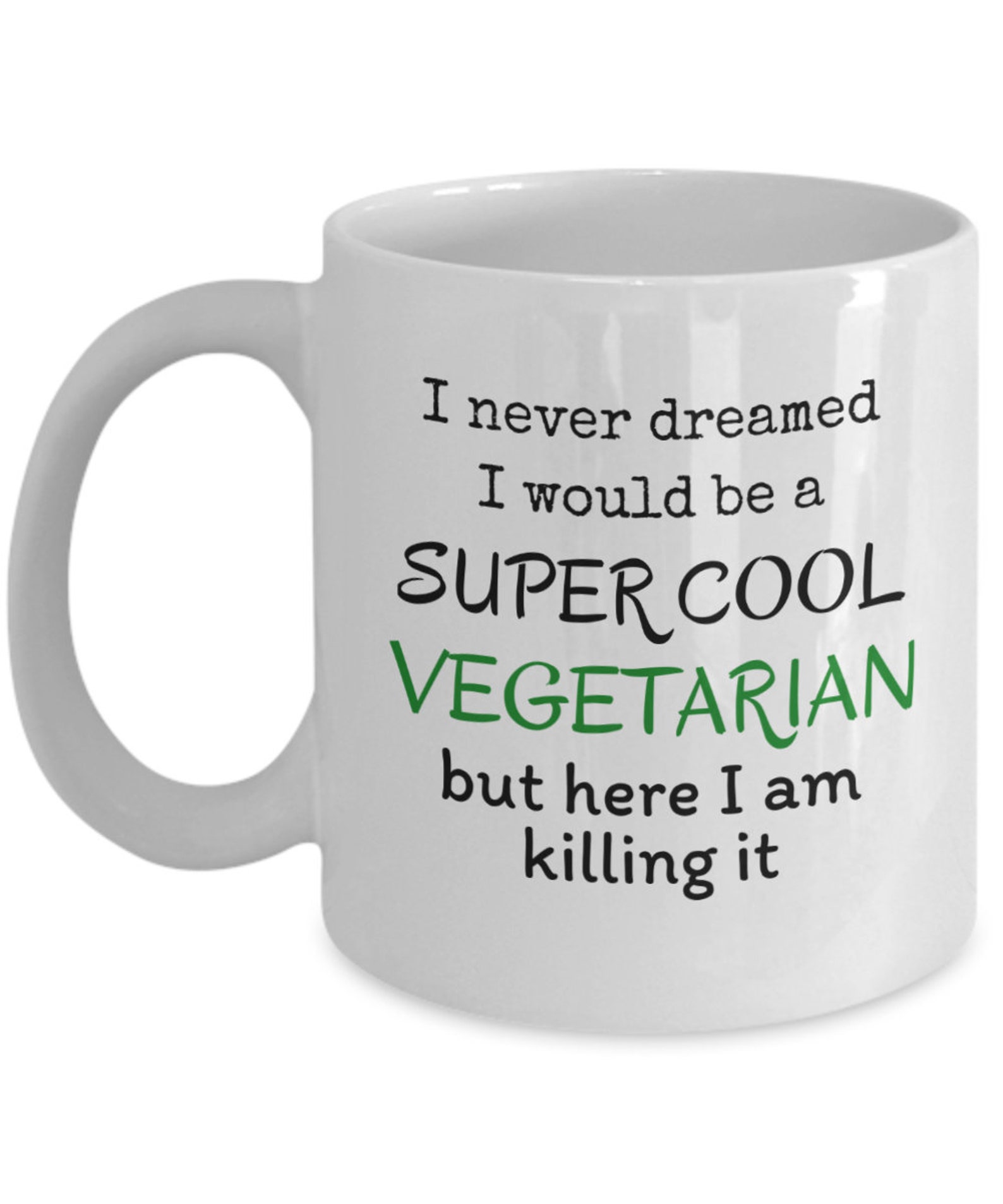 Vegetarian mug Super cool vegetarian funny gifts for Etsy