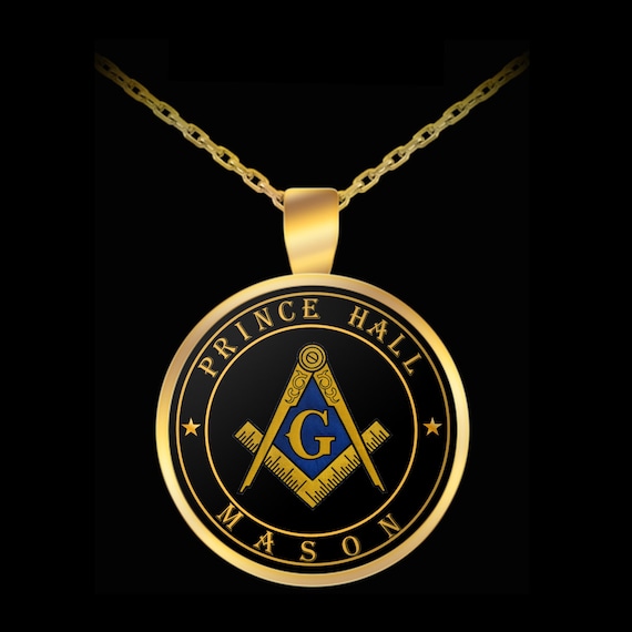 Masonic necklace Prince Hall Mason Freemason 357 symbol pendant Lodge square compass gift PHA
