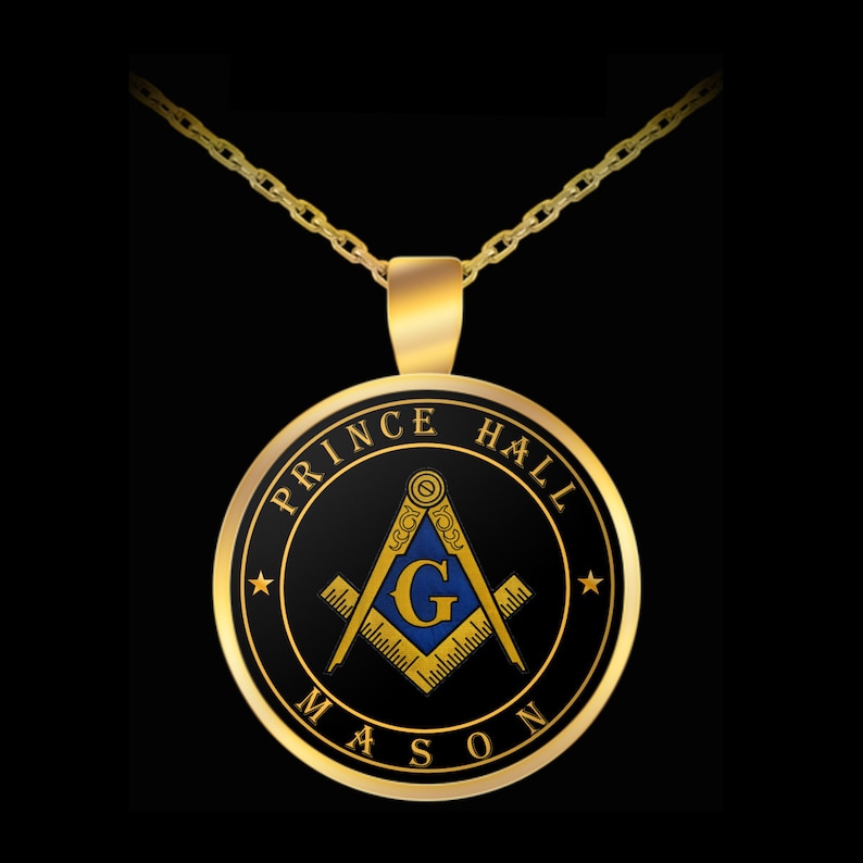 Masonic necklace Prince Hall Mason Freemason 357 symbol pendant Lodge square compass gift PHA