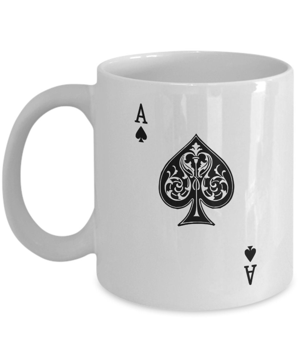 Ace of Spades Coffee Mug Man Cave Gifts Poker Gifts for Etsy