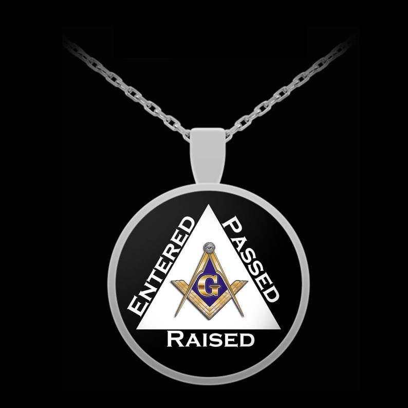 Freemason Necklace Entered Passed Raised Masonic Symbol | Etsy