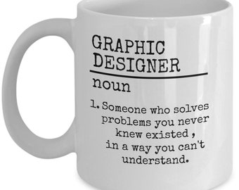 Grafisch ontwerper definitie - Grafisch ontwerper mok - grafisch ontwerp - grappig grafisch ontwerp cadeau - cadeau voor een grafisch ontwerper - ux designer