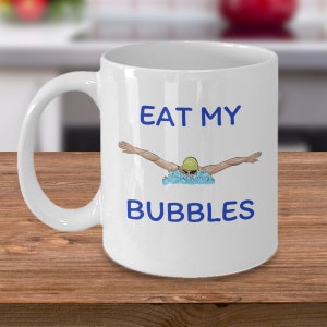 eat my bubbles swim cap
