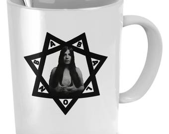 Thelema coffee mug Occult Crowley Ordo Templi Orientis Scarlet woman BABALON 