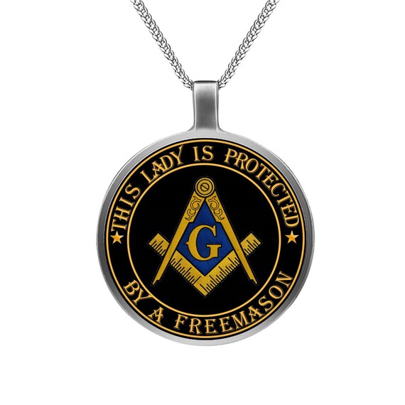 Masonic Necklace This Lady is Protected by a Freemason - Etsy