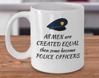警察官のコーヒーマグ - 警察官になる男性もいます - 面白い警官へのプレゼント - 警察の法執行機関 - 警官警官の誕生日プレゼント