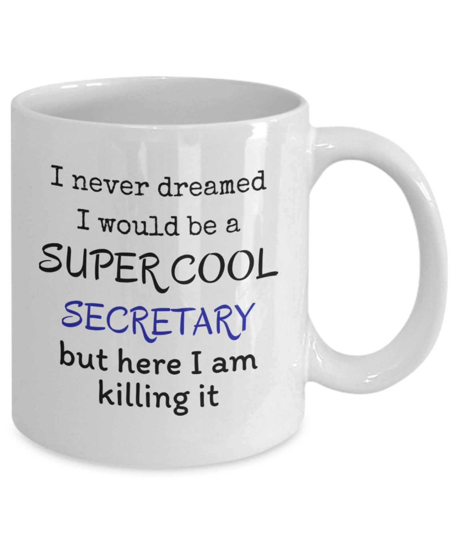Tasse super cool secrétaire cadeau drôle pour la secrétaire | Etsy