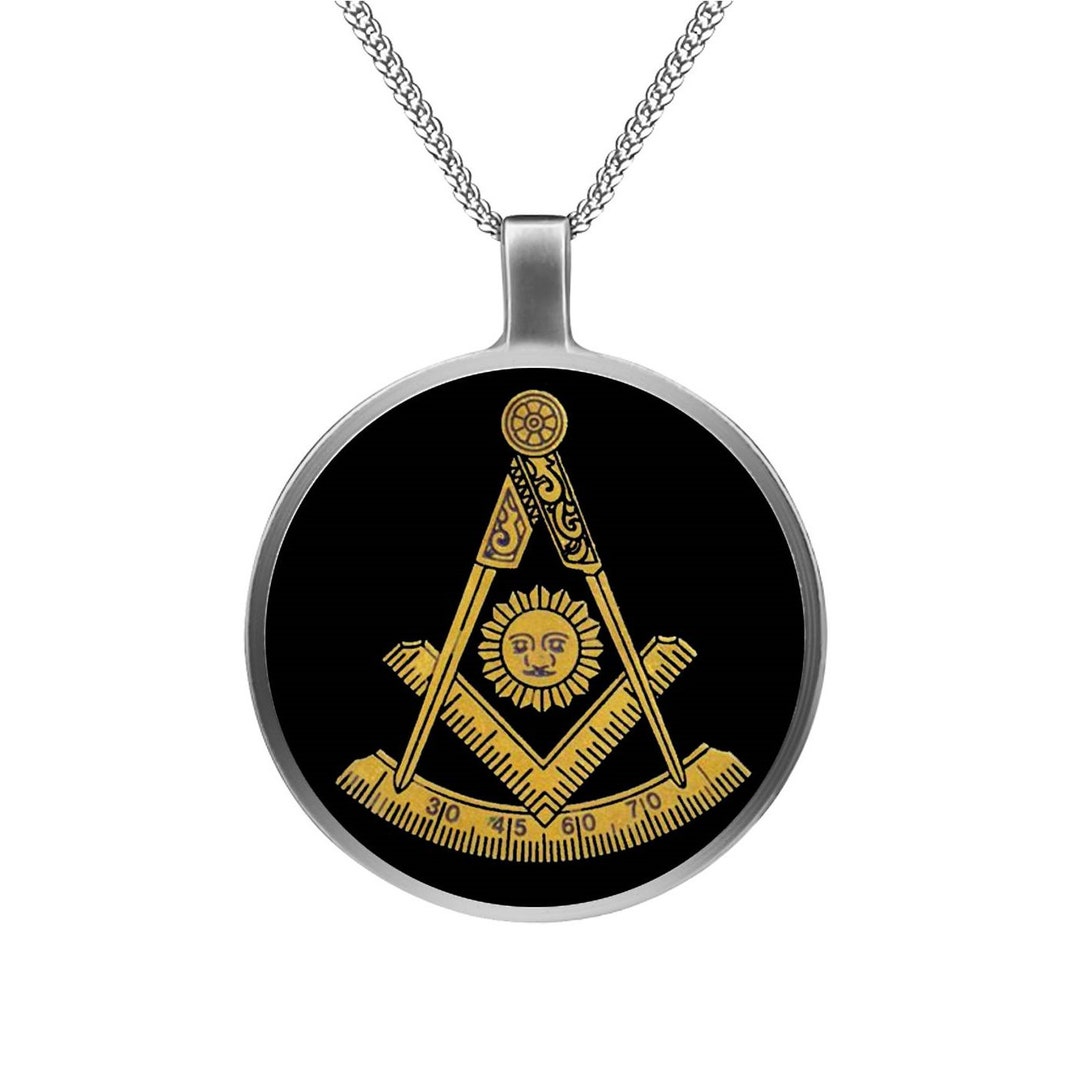 Freemason Necklace Masonic Past Master Symbol Freemasonry - Etsy