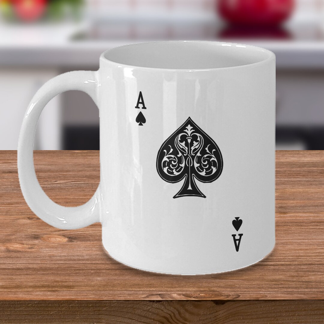 Ace of Spades Coffee Mug Man Cave Gifts Poker Gifts for Etsy