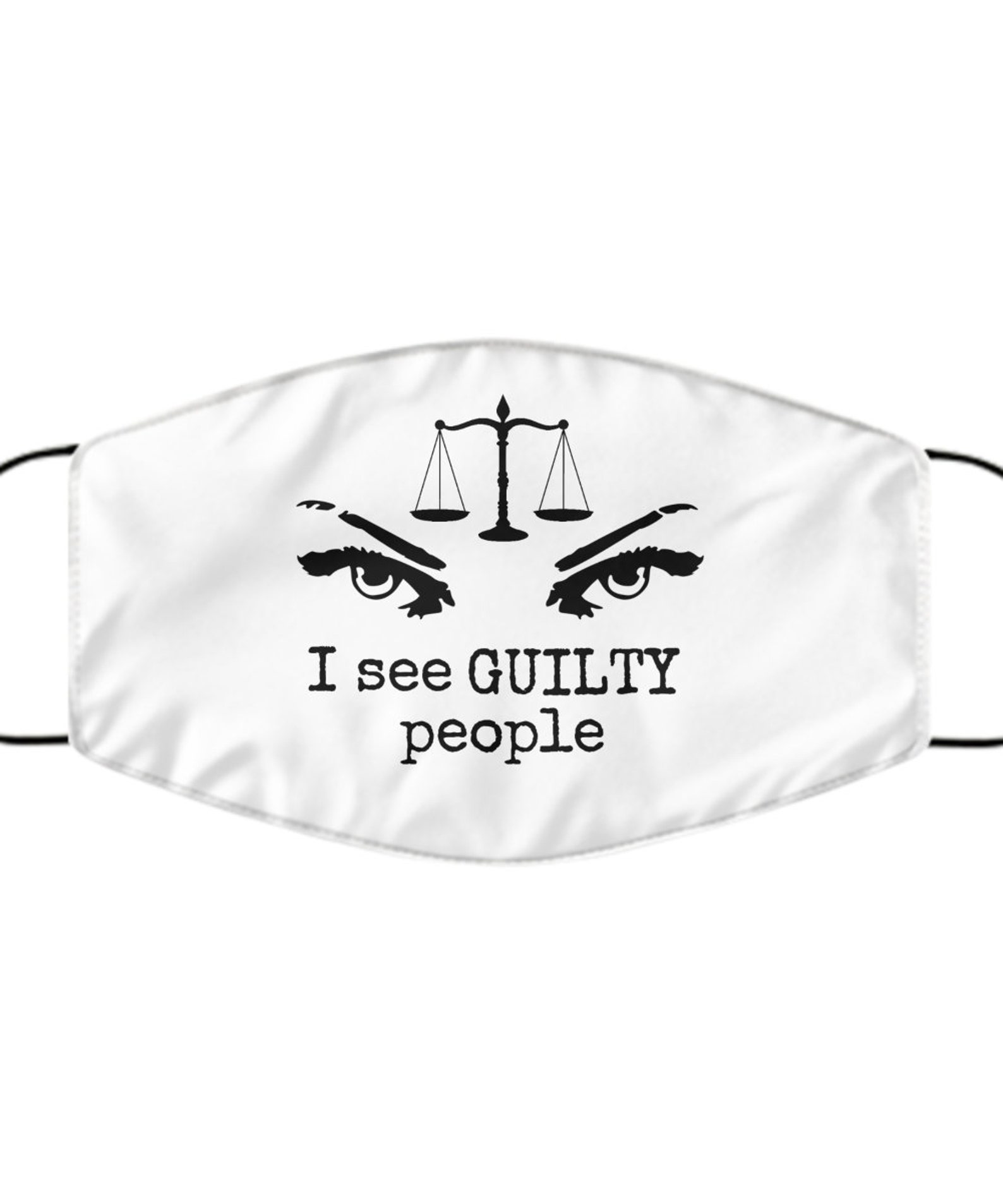 Lawyer Face Mask I See Guilty People Washable Reusable Etsy