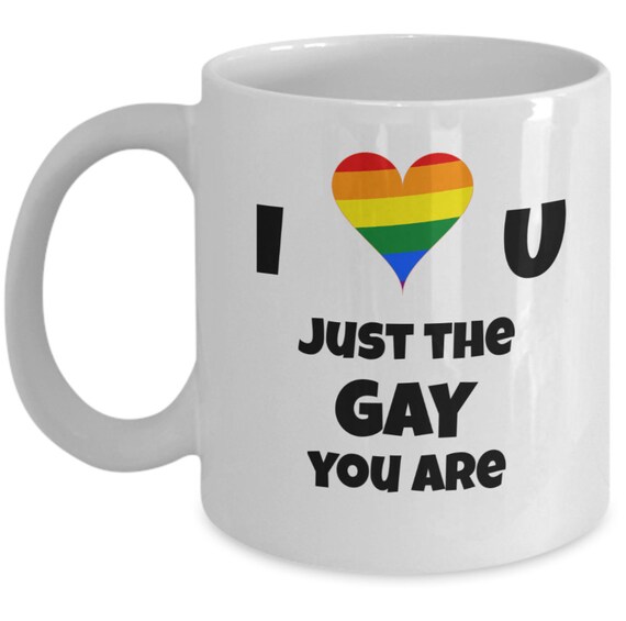LookHUMAN Tazza da caffè gay arcobaleno, divertente