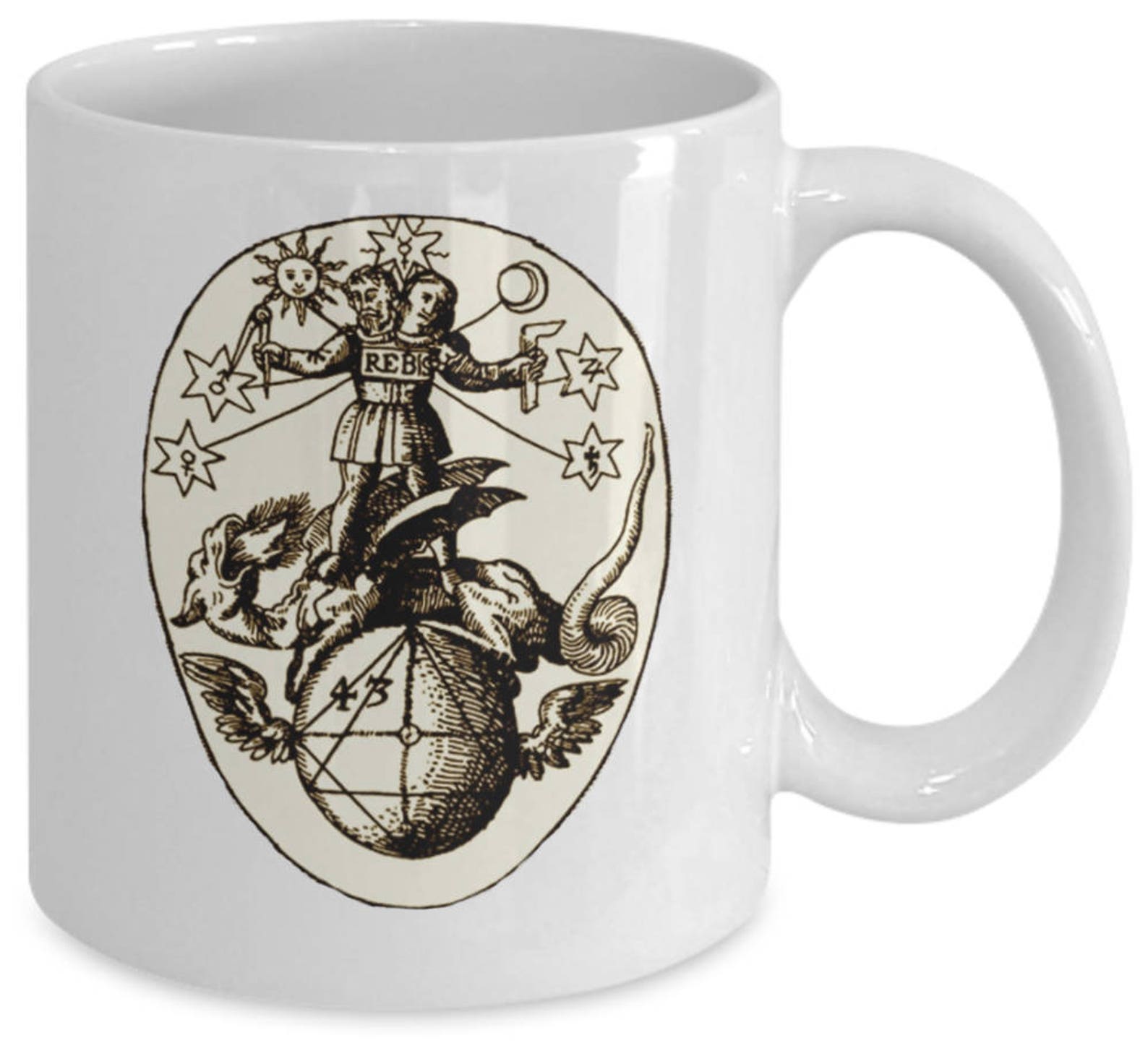 Esoteric Coffee Mug - Alchemy Rebis Symbol - Alchemical Occult Ritual ...