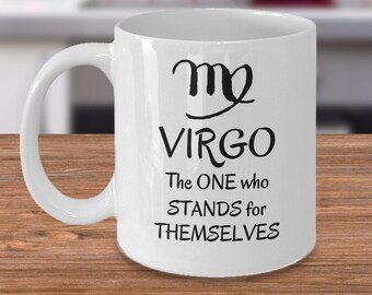 Virgo Zodiac taza de café - Virgo el que se representa a sí mismo - Virgo Horóscopo regalo - Astrología constelación Virgo cumpleaños regalo taza