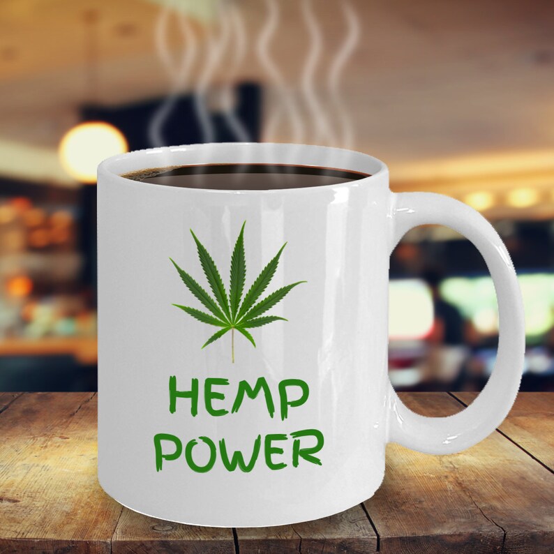 WEED Coffee Mug Hemp Power Funny Marijuana Cannabis 420 Etsy
