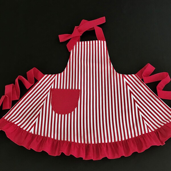 Striped Apron Etsy