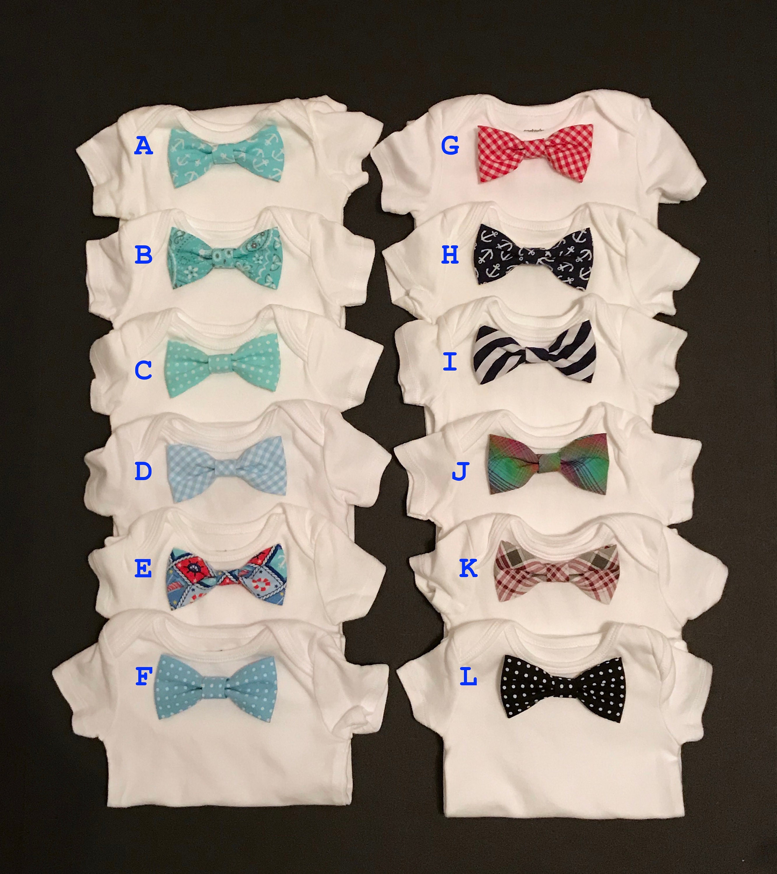Body Pour Bebe Avec Noeud Papillon Snap On Personnalise Etsy