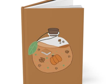 Caderno de capa dura fosca (com linhas)