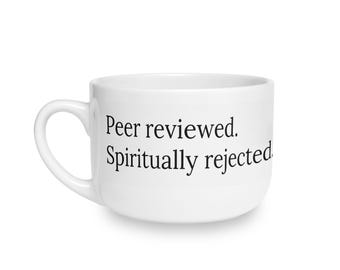 Peer reviewed. Spiritually rich. Mug | 25oz Ceramic Latte Mug