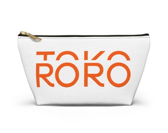 ROROTOKO Logo-Accessoire-Etui, Kosmetiktasche mit Reißverschluss, Slogan-Etui