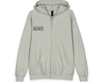 Rorotoko Kapuzenpullover mit Reißverschluss für Kinder und Jugendliche | Urbaner Stil, 50 % Baumwolle/50 % Polyester