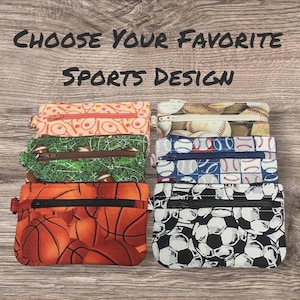 Monedero deportivo con dos bolsillos con cremallera y correa para la muñeca: elige tu diseño / Monedero deportivo / Minimonedero de muñeca