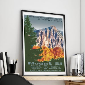 Mount Si Poster, Mount Si Print, Mount Si, Mt Si, Mt Si Poster, Mt Si Print, Mt. Si, Mt. Si Washington, North Bend