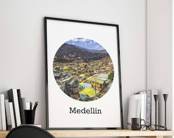 Medellin Art Print - Medellin Poster, Colombia Print, Poster, Art, Colombia Poster
