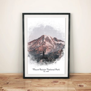 Poster Parc national du Mont Rainier