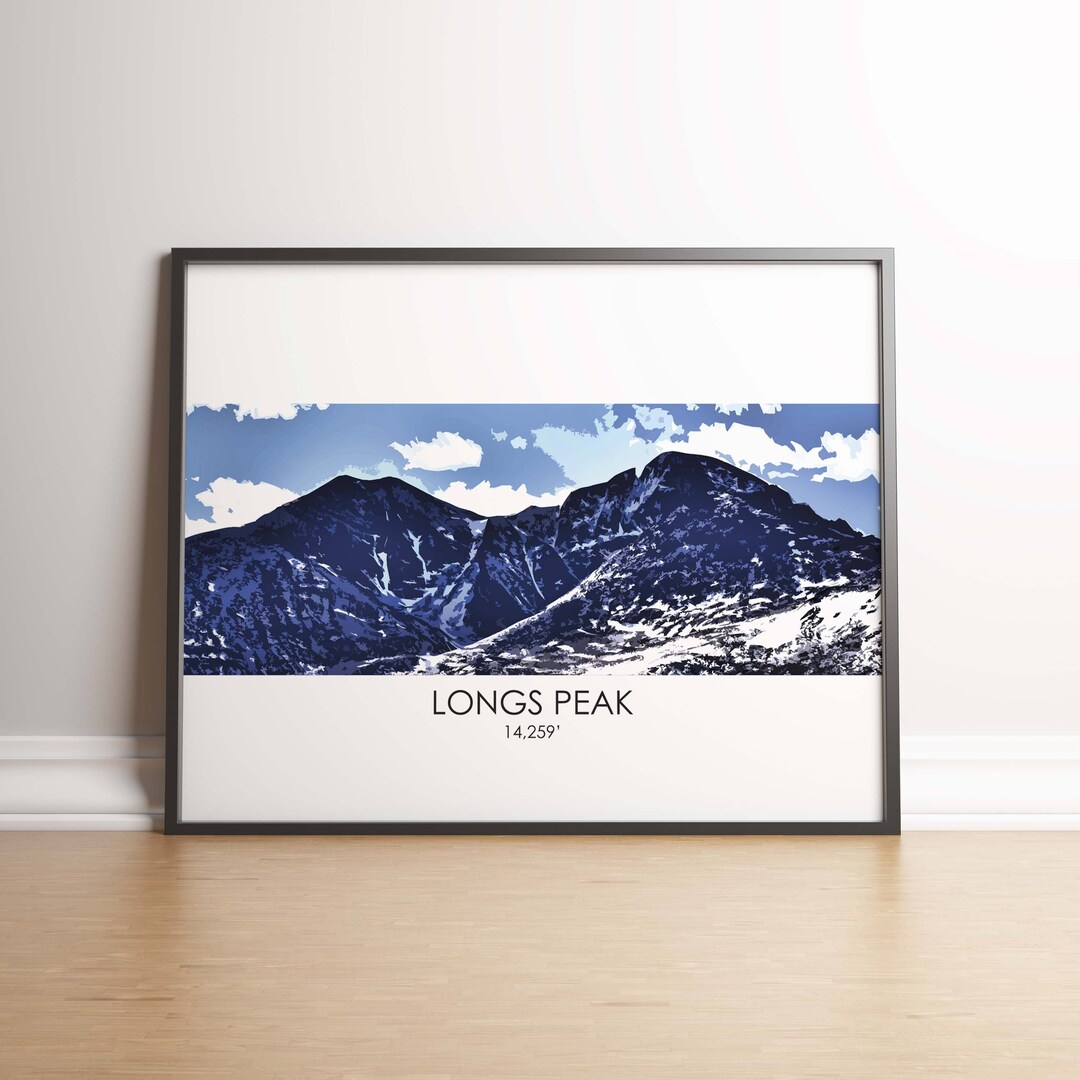 Longs Peak Art Print Rocky Mountain National Park, RMNP, Longs Peak