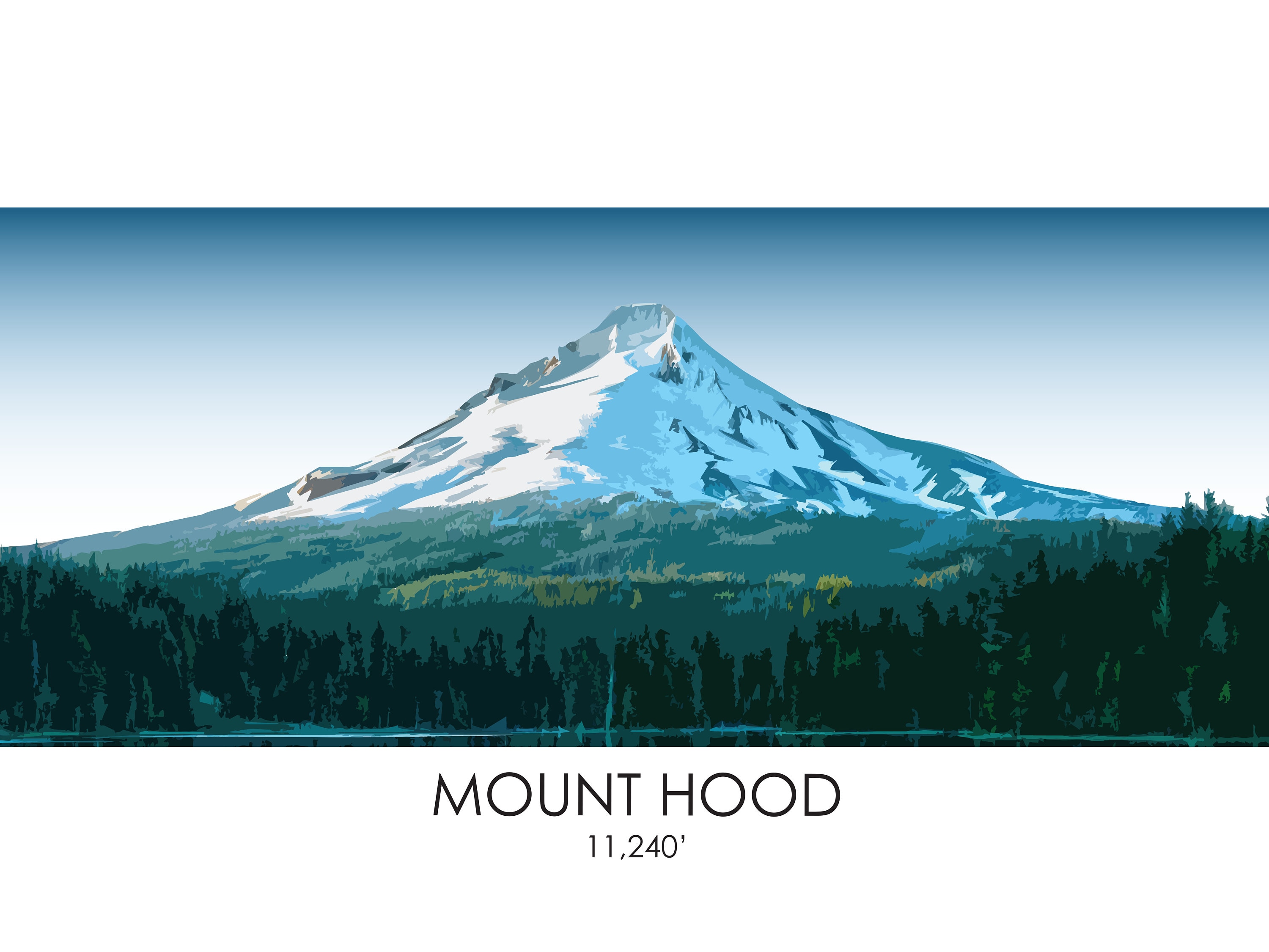 Mt Hood Mt Hood Poster Mt